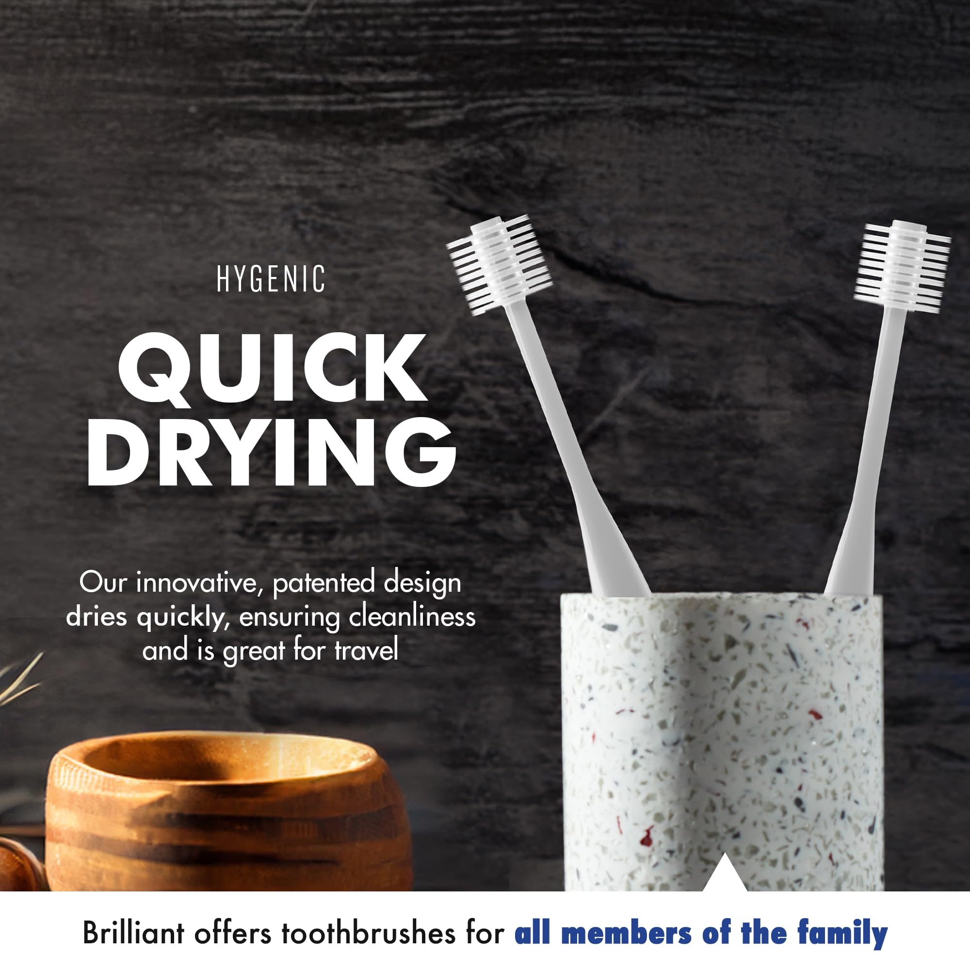 Gums cleaning and massaging action for tender teeth