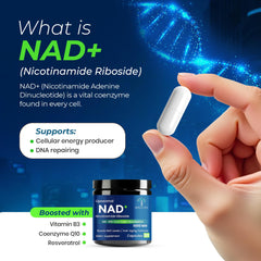 Brillure NAD+ bottle label close-up