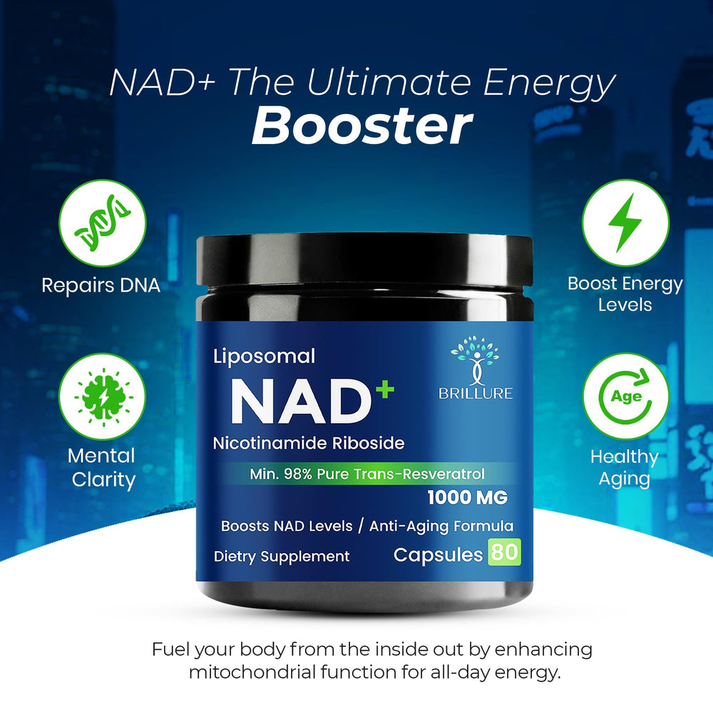 Brillure NAD+ bottle and packaging