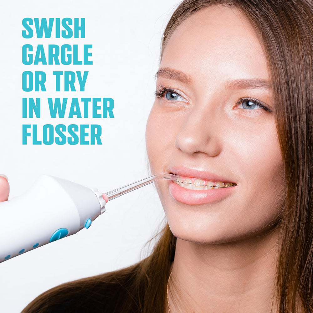 Fresh breath concept after using BRIOTECH Oral Swish