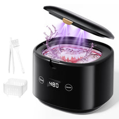 BRNMLD Ultrasonic Retainer Cleaner black front view