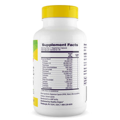 Label displaying broad-spectrum digestive enzymes including amylase, lipase, and protease