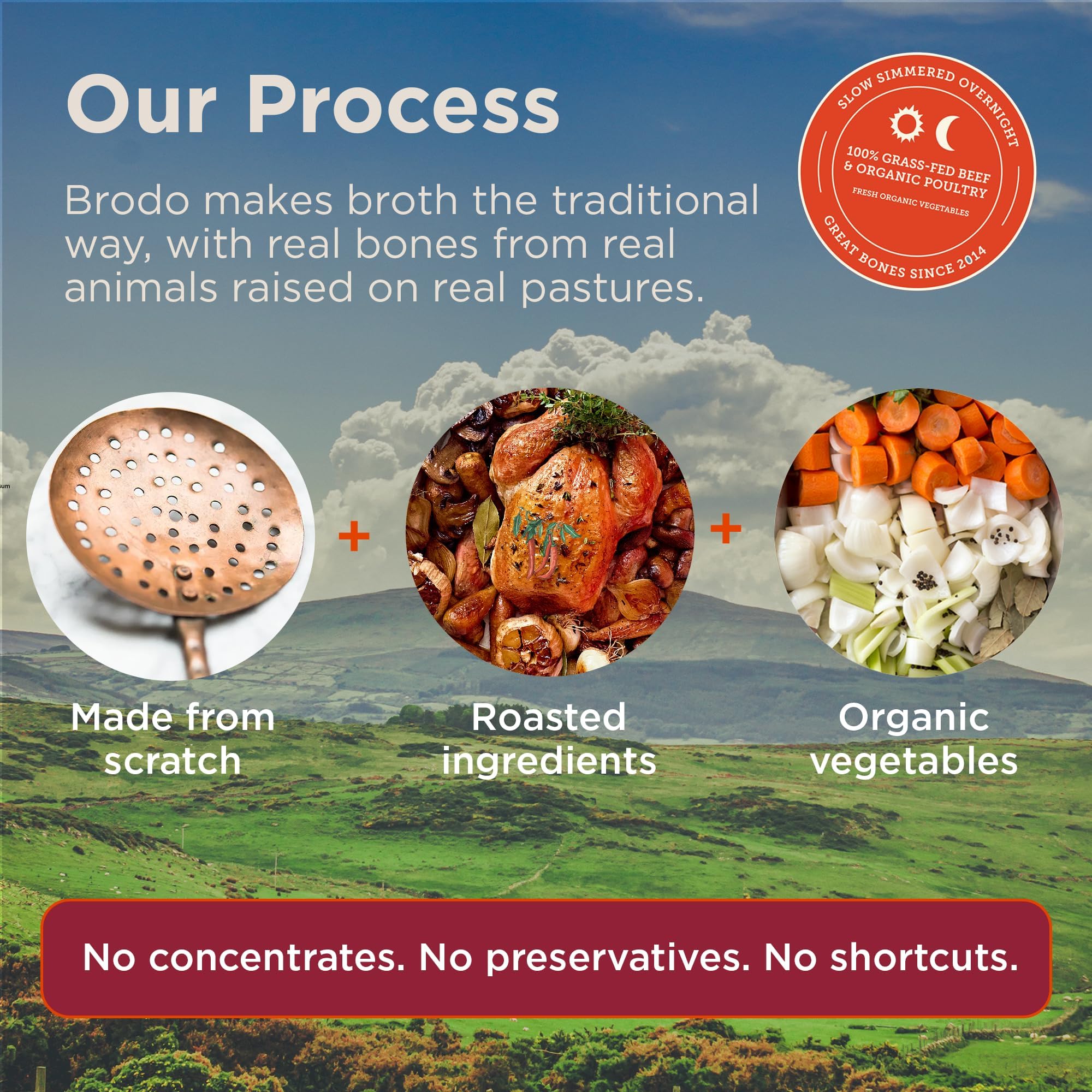 No preservatives badge on Brodo bone broth