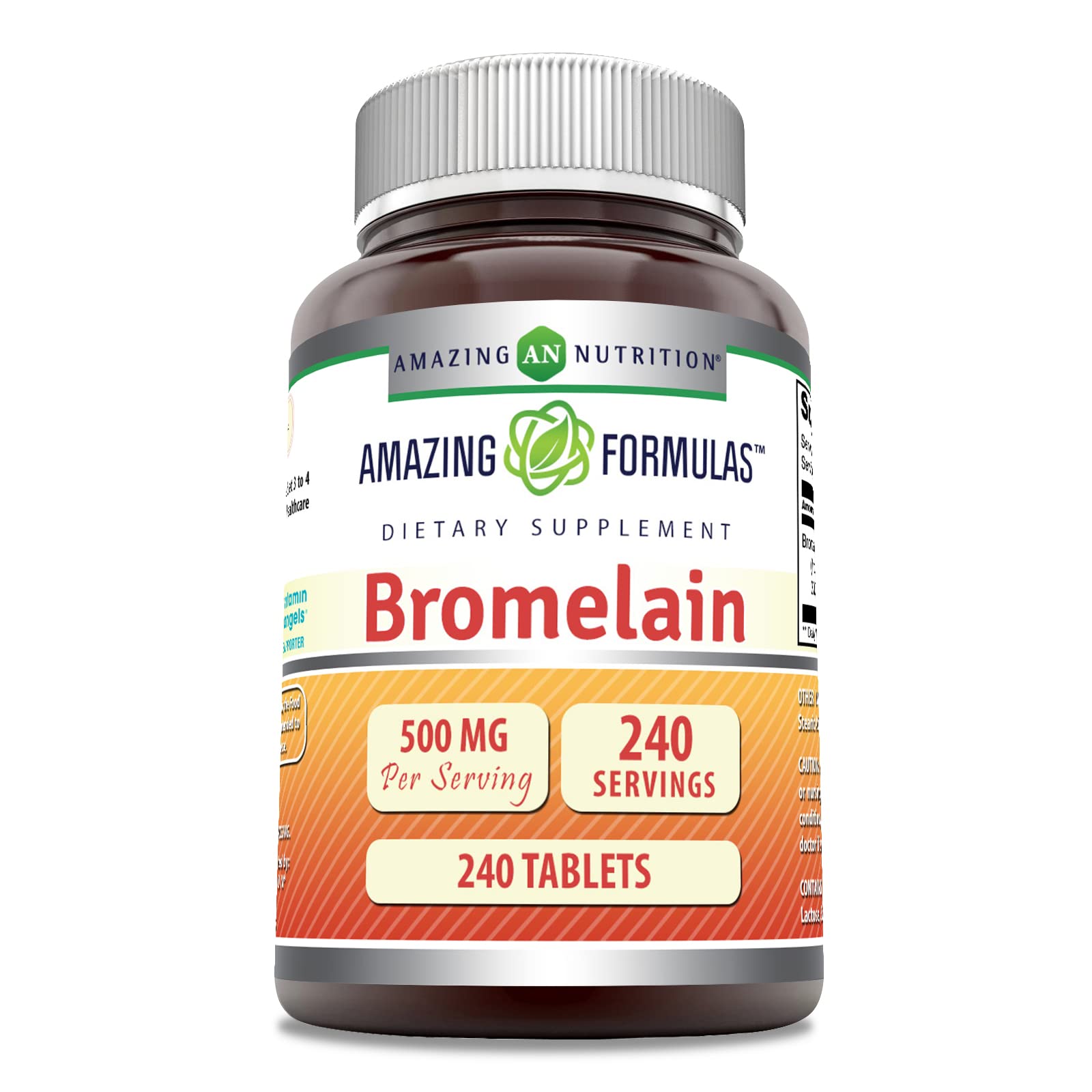 Amazing Formulas Bromelain 500 mg tablets bottle