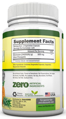 Close-up of Bromelain 500mg capsule