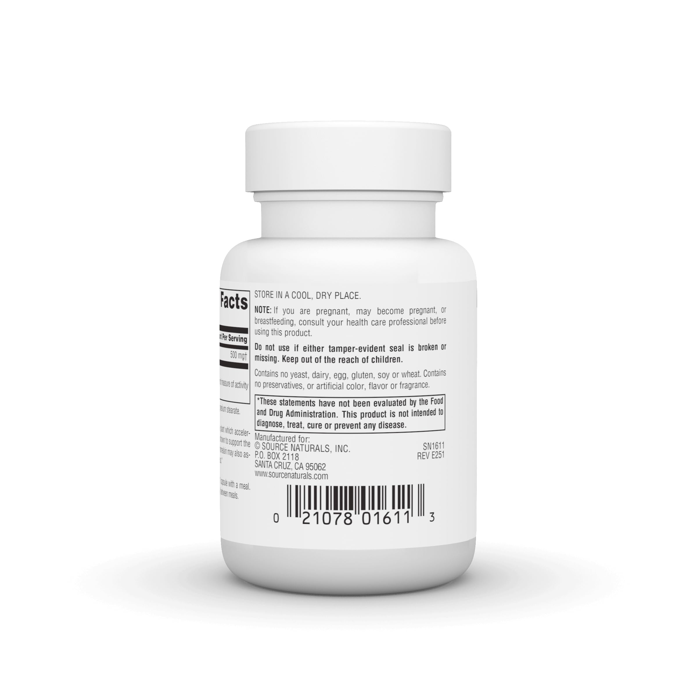 Close-up of Bromelain capsules