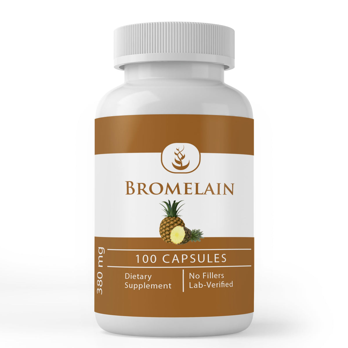 Bottle of Bromelain capsules with Pure Original Ingredients label
