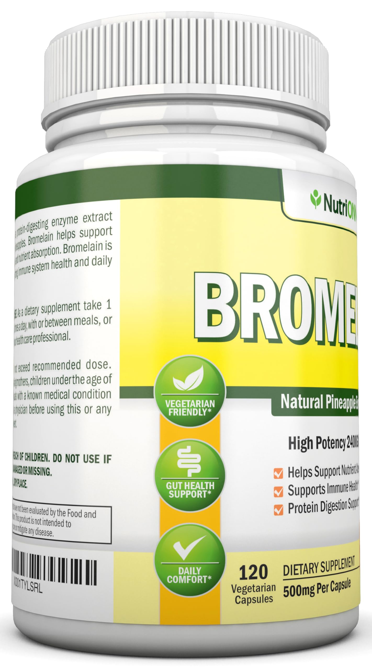 Bromelain supporting digestion and nutrient absorption