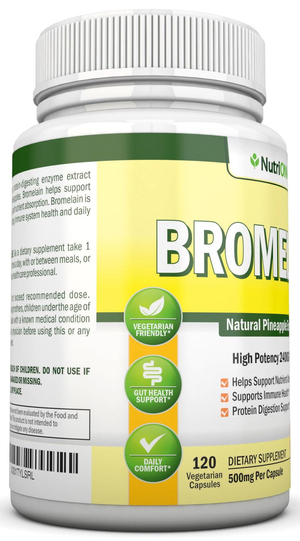 Bromelain supporting digestion and nutrient absorption