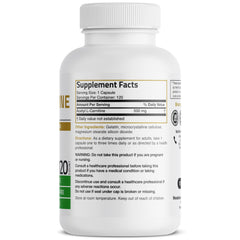 Close-up of Bronson Acetyl L-Carnitine 500 mg capsules