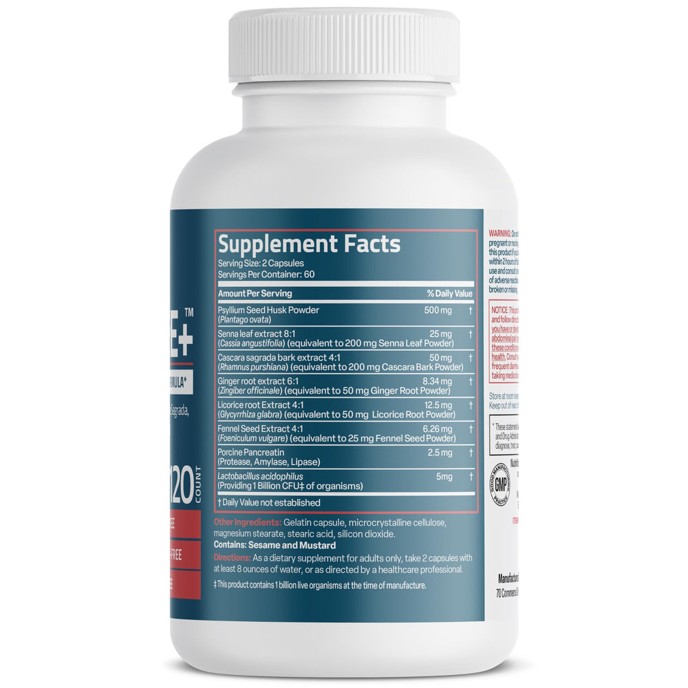 Close-up of Bronson Advance Colon Cleanse capsules