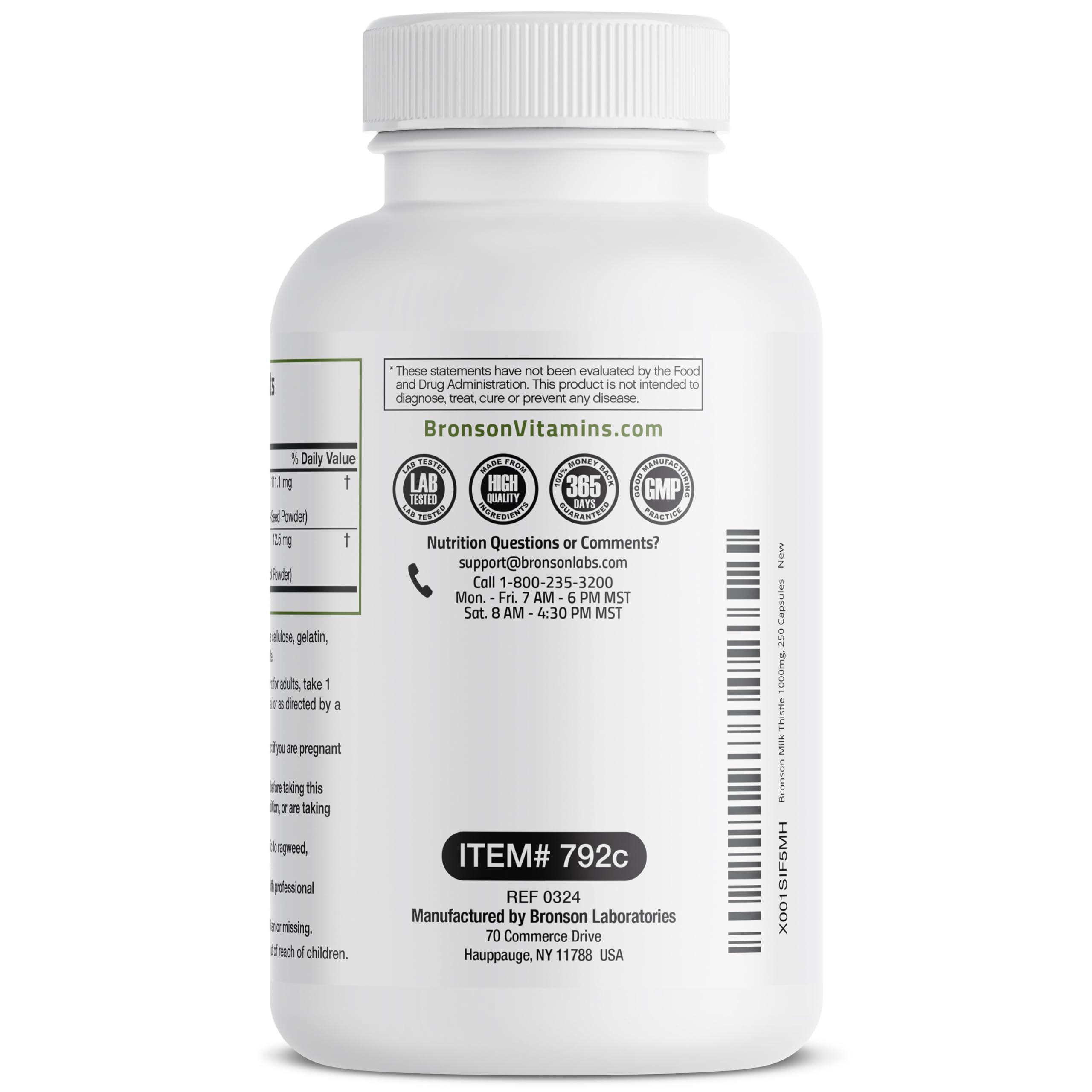 Allergen statement – contains flowers; avoid if allergic to ragweed or daisy-like flowers