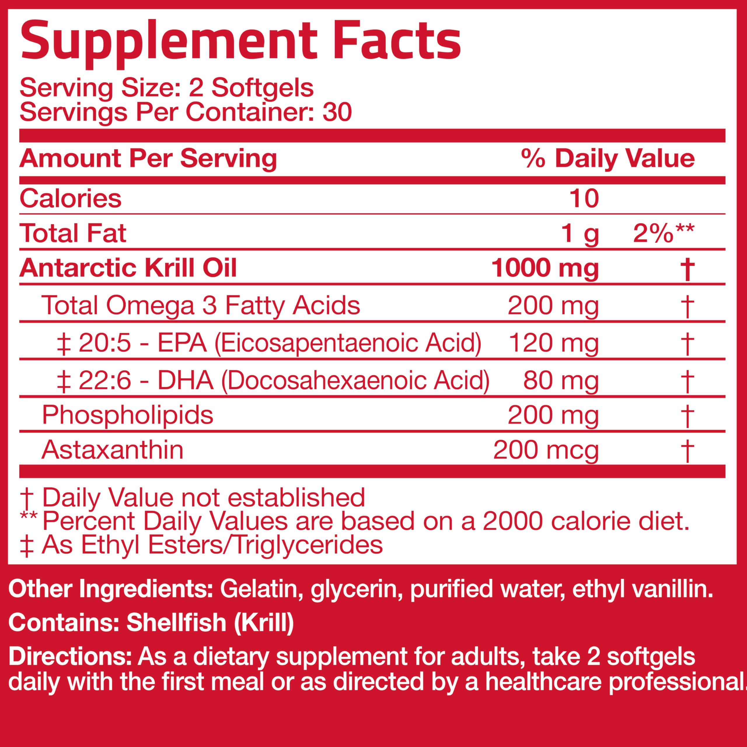 Product packaging displaying 60 softgels and label details