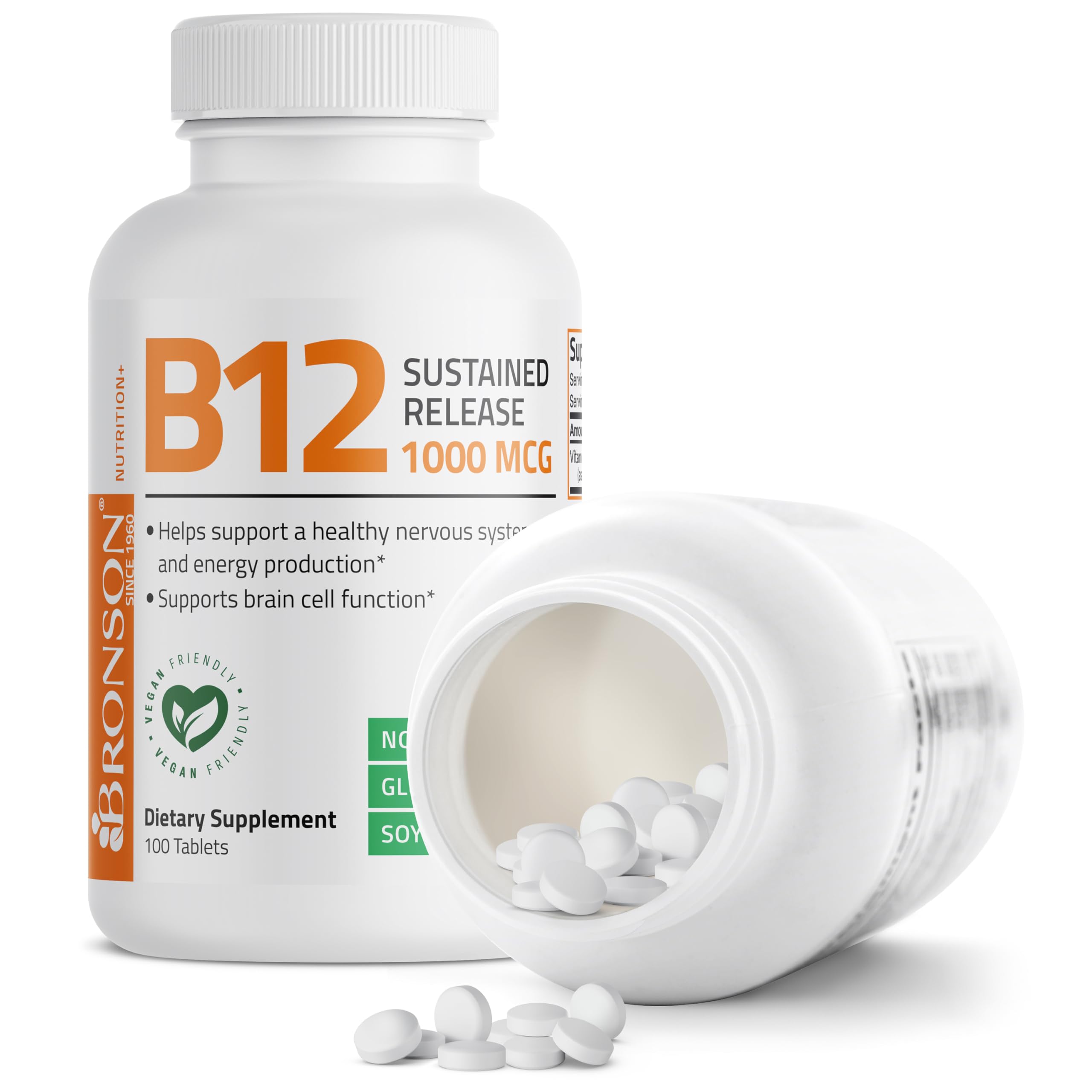 Soy-free Bronson Vitamin B12 supplement ingredients