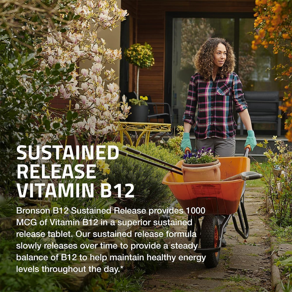 Vegan formula label for Bronson Vitamin B12 1000 mcg