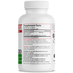 Beet root extract 2000 mg per serving graphic