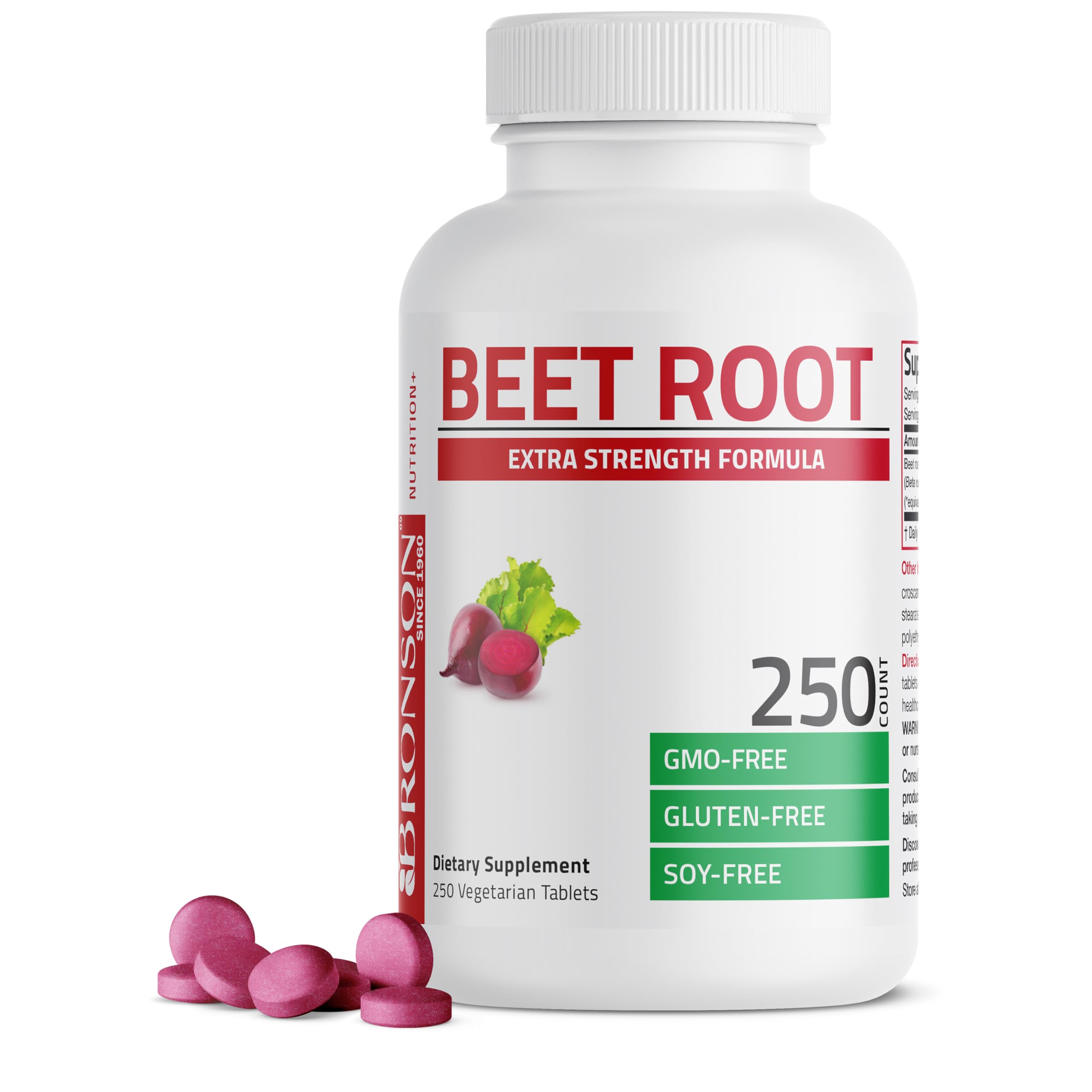 Bronson Beet Root Extra Strength bottle with label