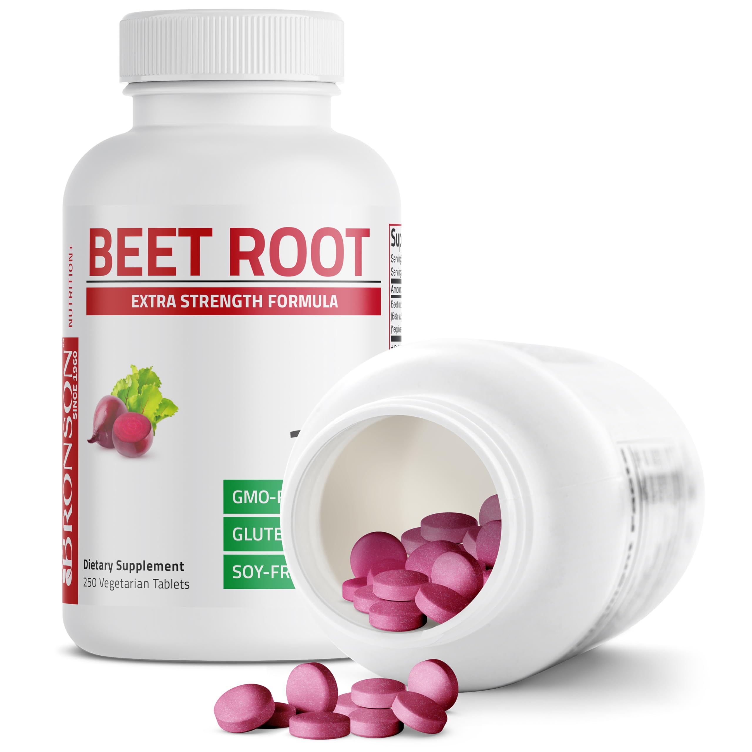 Close-up of Beet Root Extra Strength tablets