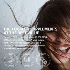 Vegan/vegetarian-friendly Bronson Biotin 10,000 mcg