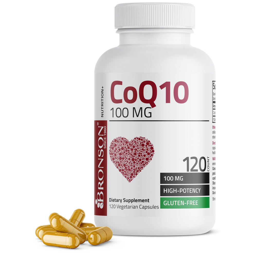 Bronson CoQ10 100 mg high potency bottle front view
