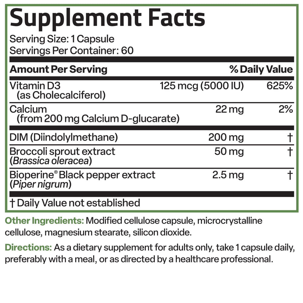 60 vegetarian capsules bottle