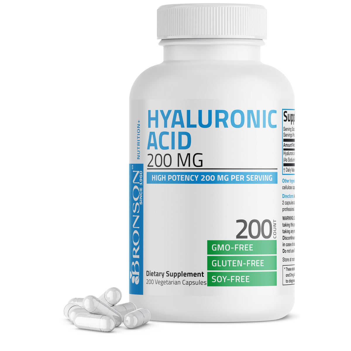 Bronson Hyaluronic Acid 200 mg bottle front