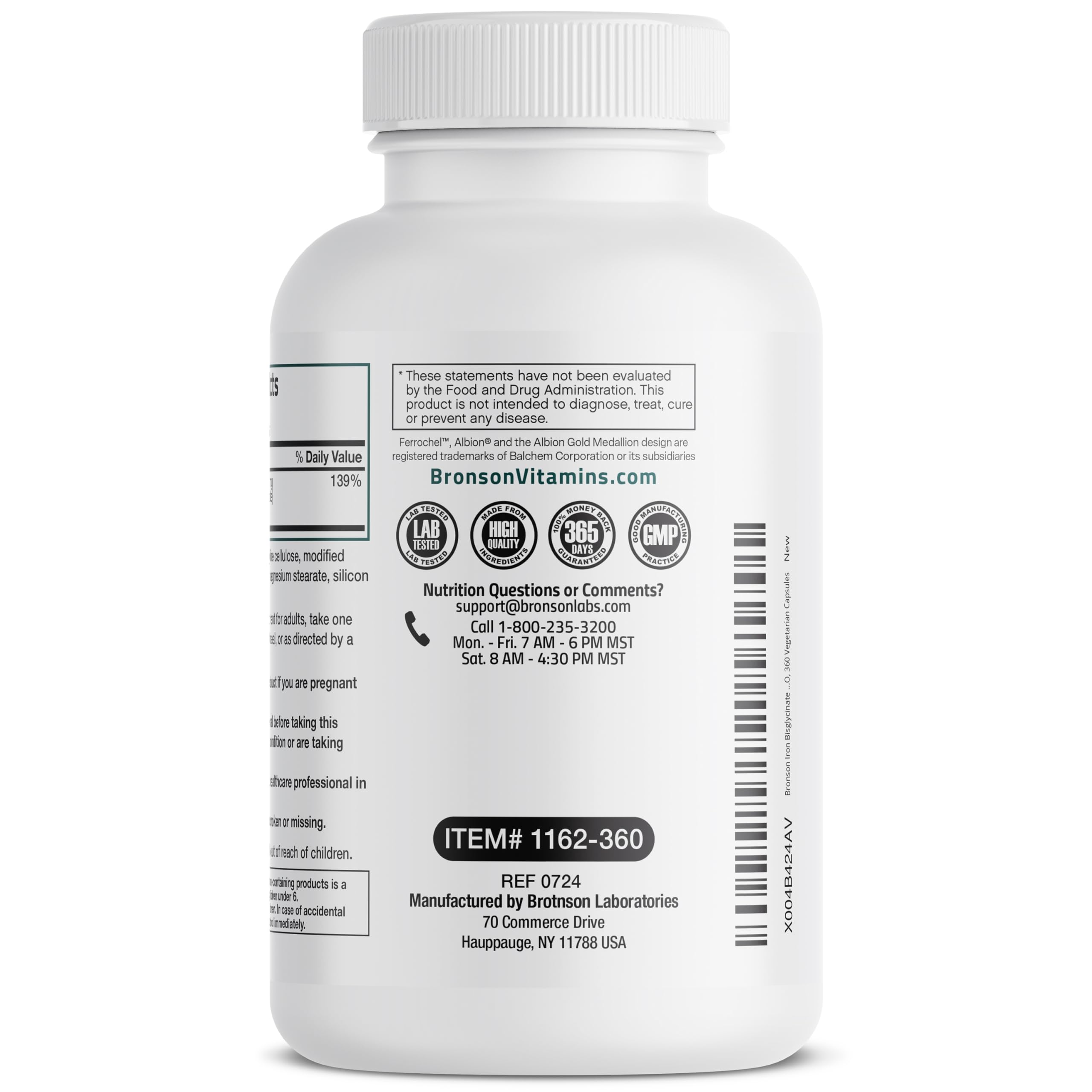 Bronson Vitamins brand history since 1960