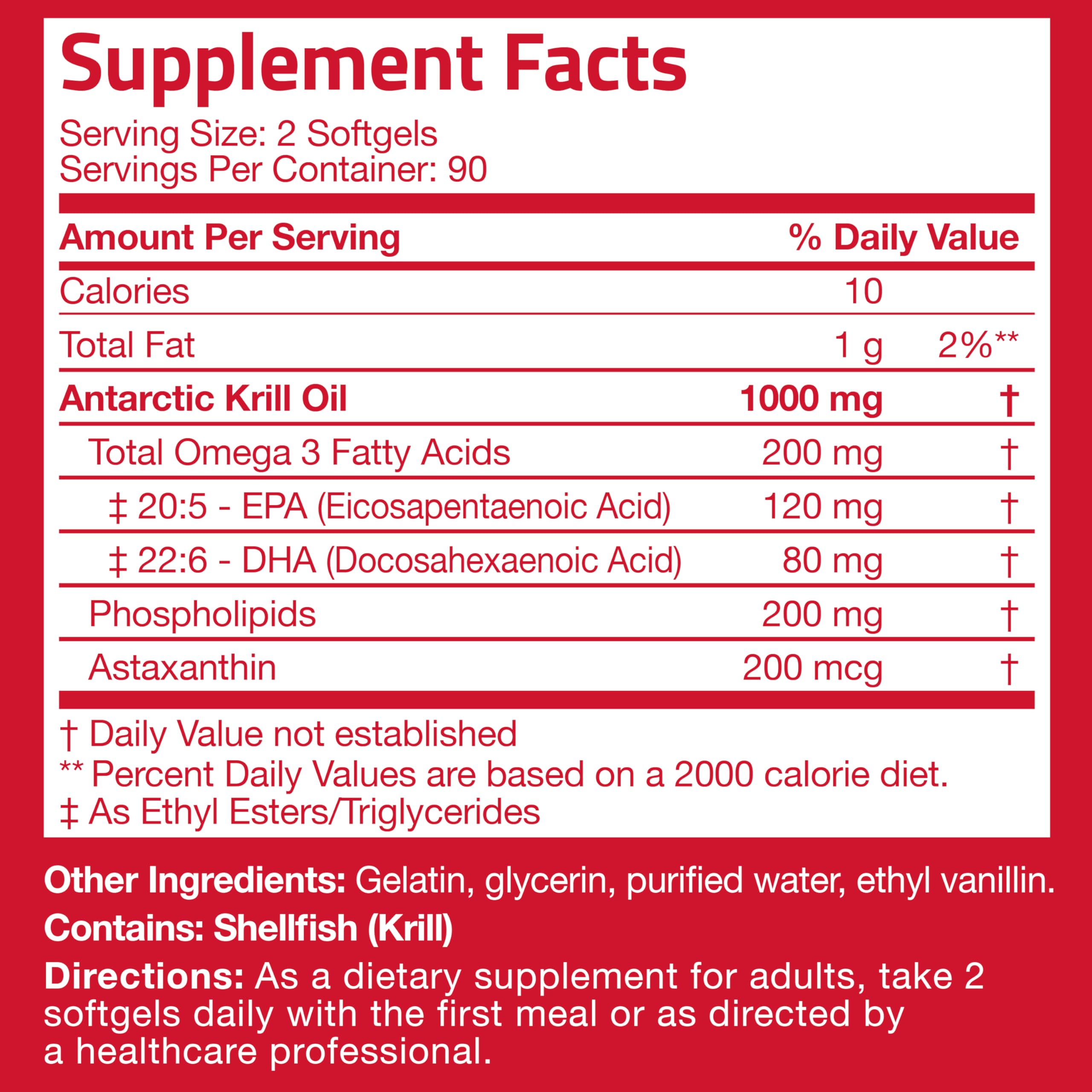 Illustration of omega-3 phospholipids and astaxanthin in krill oil