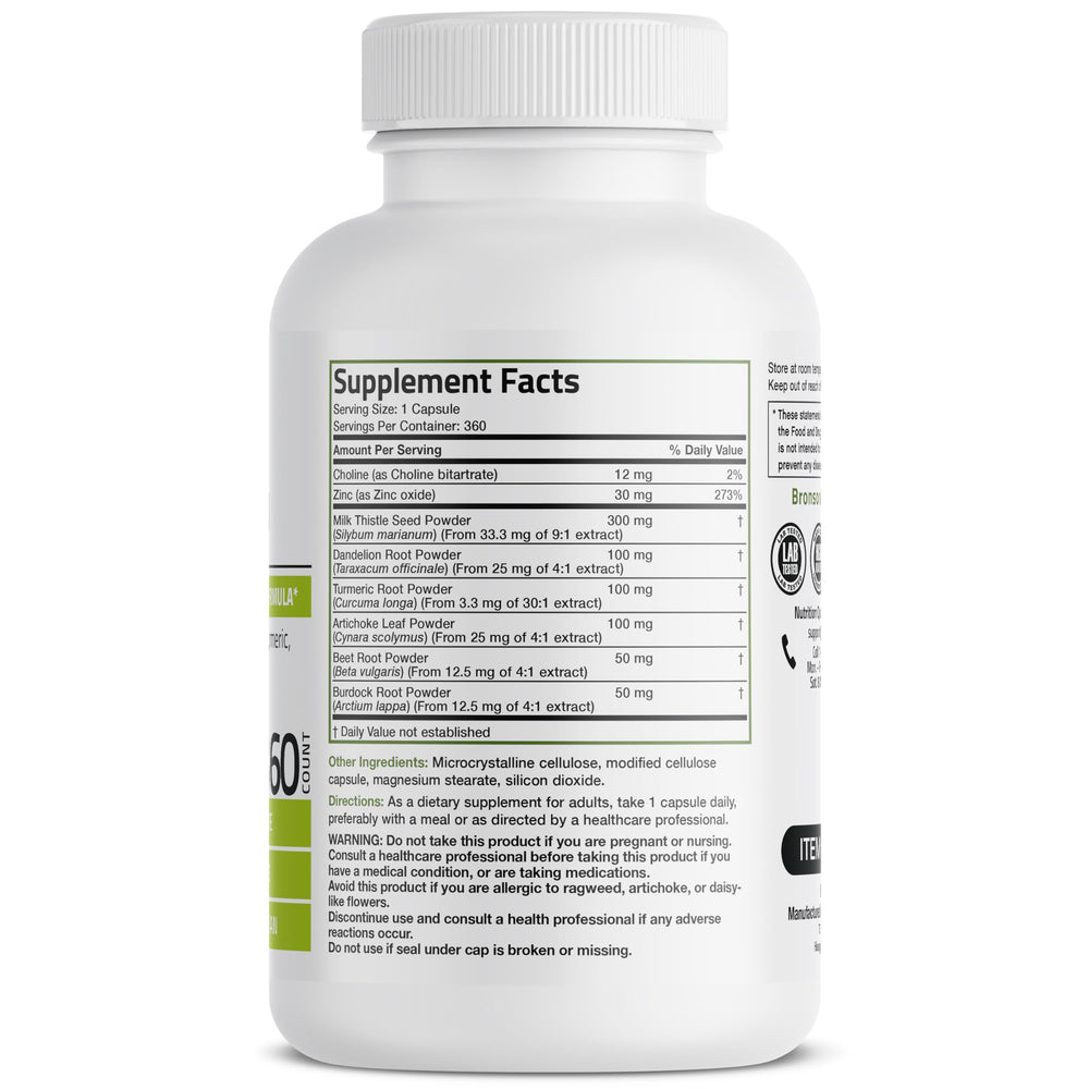 Milk Thistle illustration included in Bronson Liver Detox