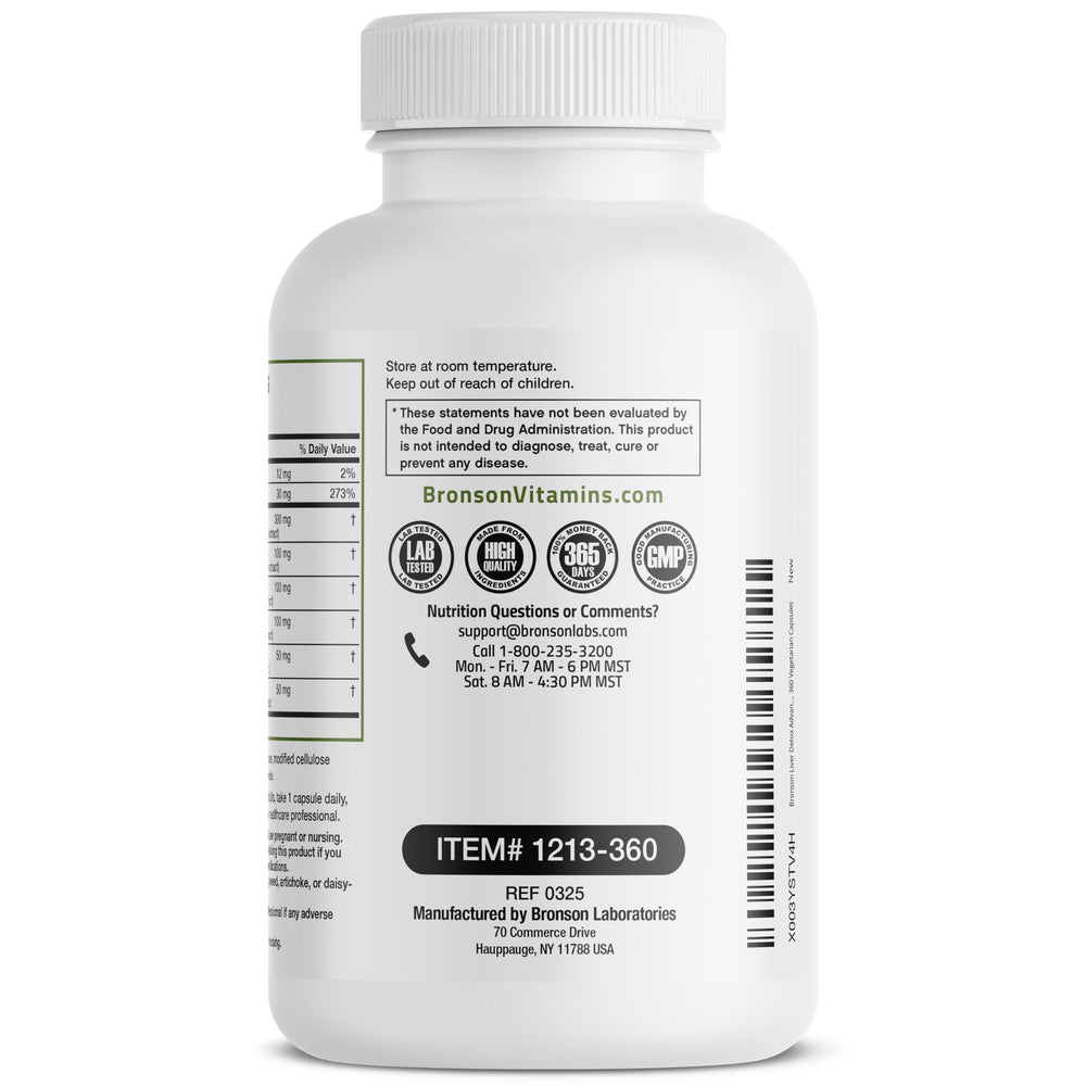 Bronson Liver Detox cGMP facility in New York for quality production