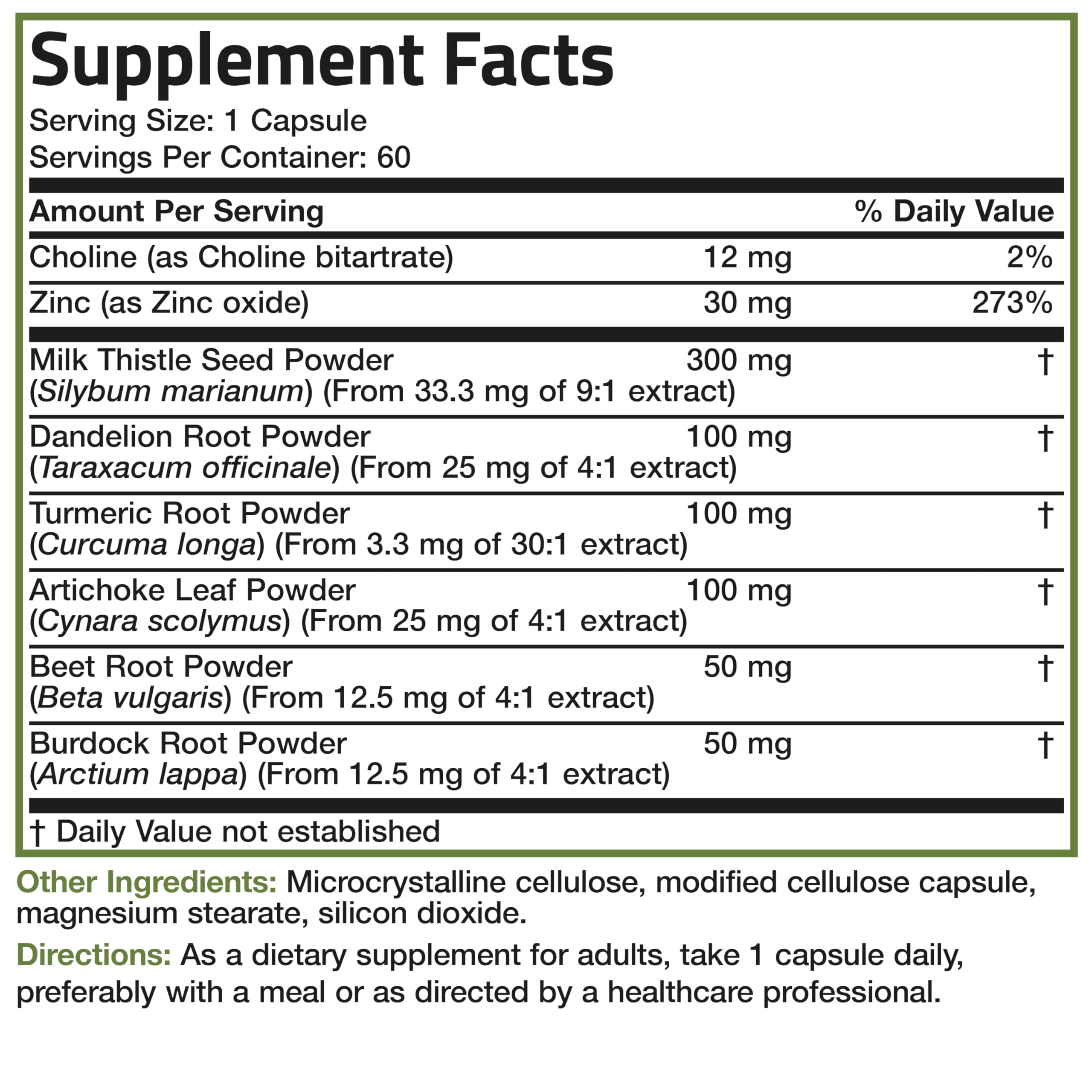 Bronson Liver Detox vegan-friendly-label closeup shows plant-based capsules.
