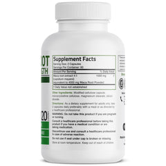 Label close-up of Bronson Maca Root Extra Lepidium Meyenii product