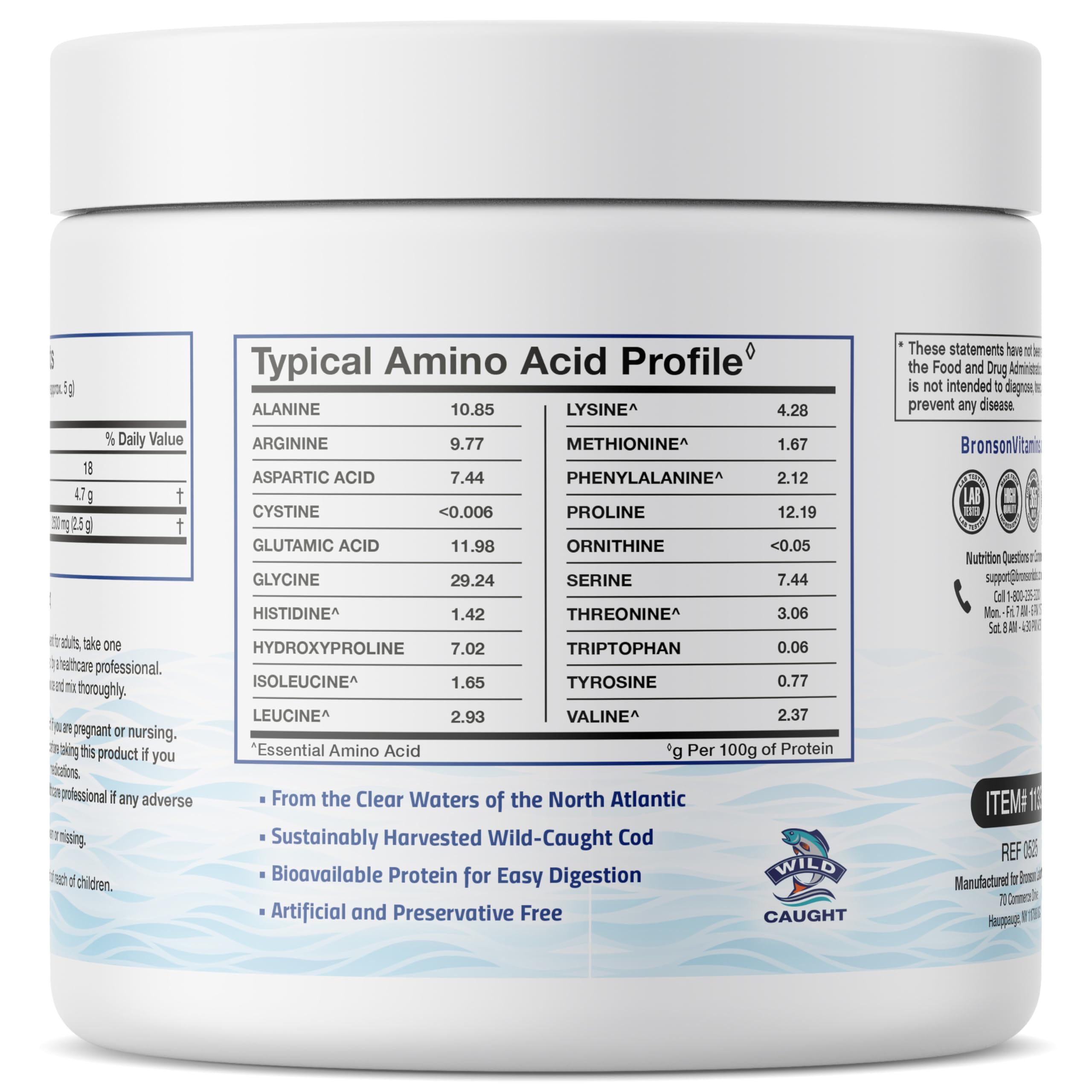 Close-up of hydrolyzed Type 1 marine collagen peptides