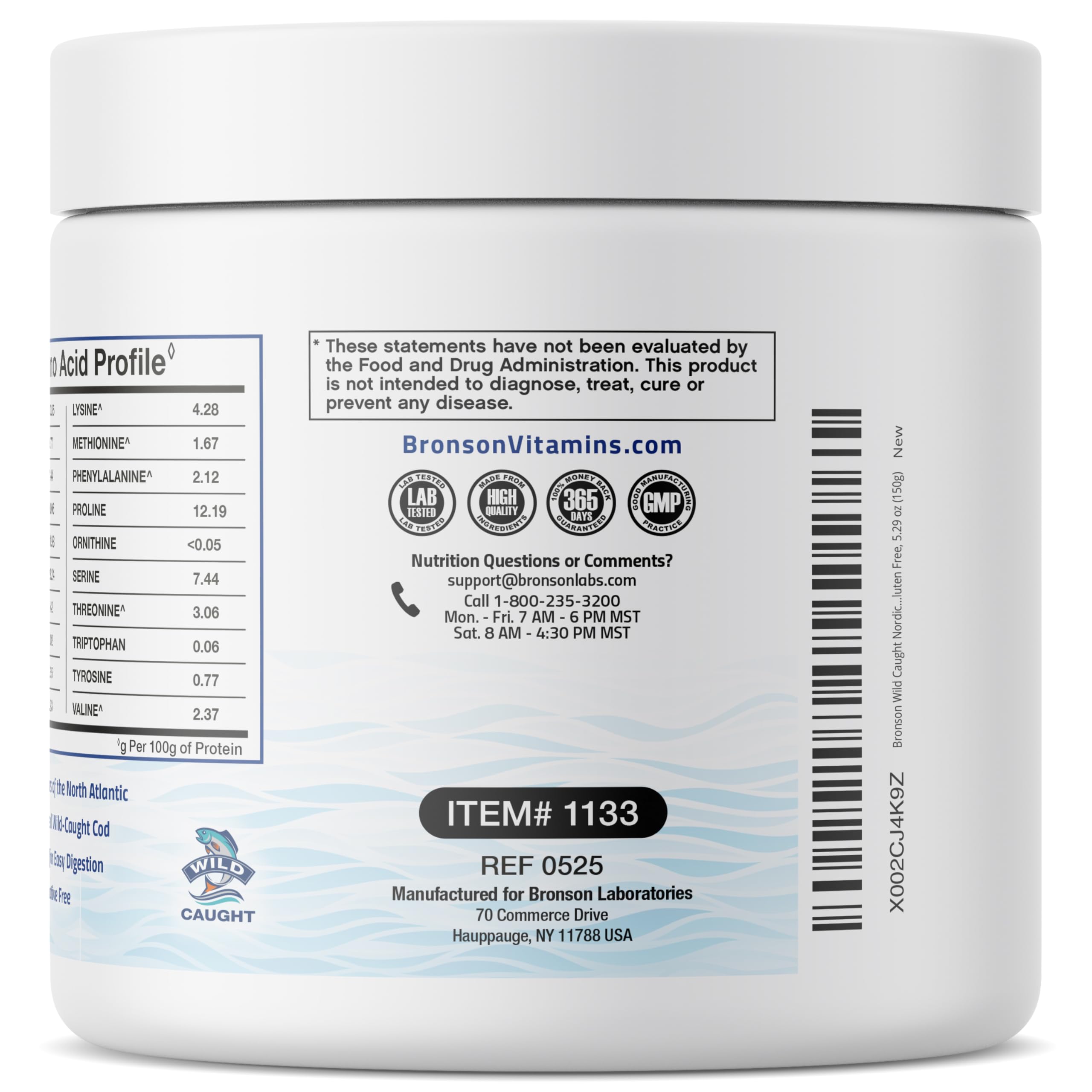 Nutrition facts panel on product label