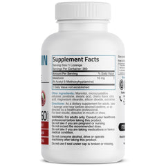 Cherry-flavored melatonin chewables blister pack close-up