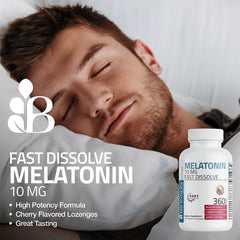 Bronson Melatonin bottle label showing 120 count
