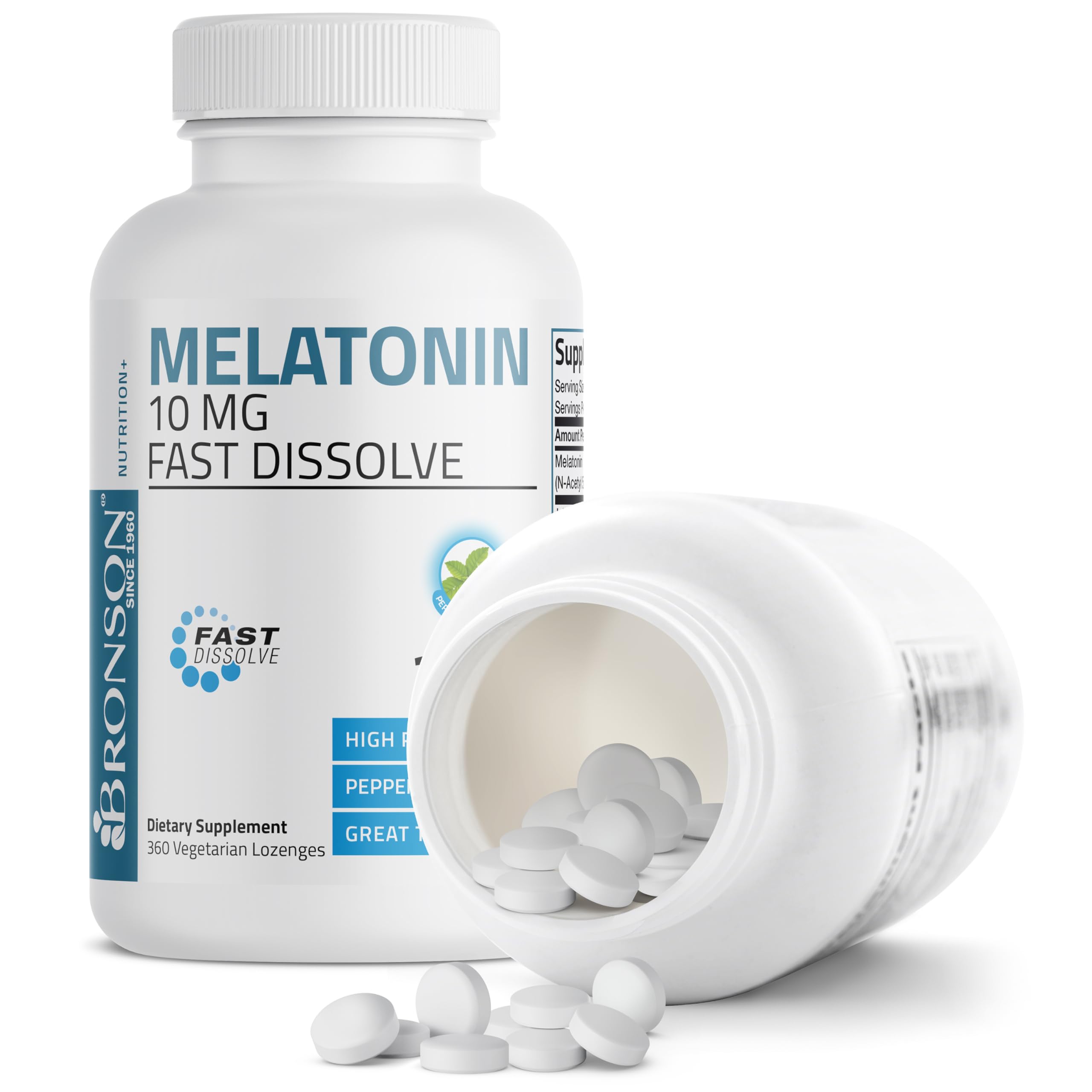 Assorted Bronson Melatonin fast dissolve tablets packaging