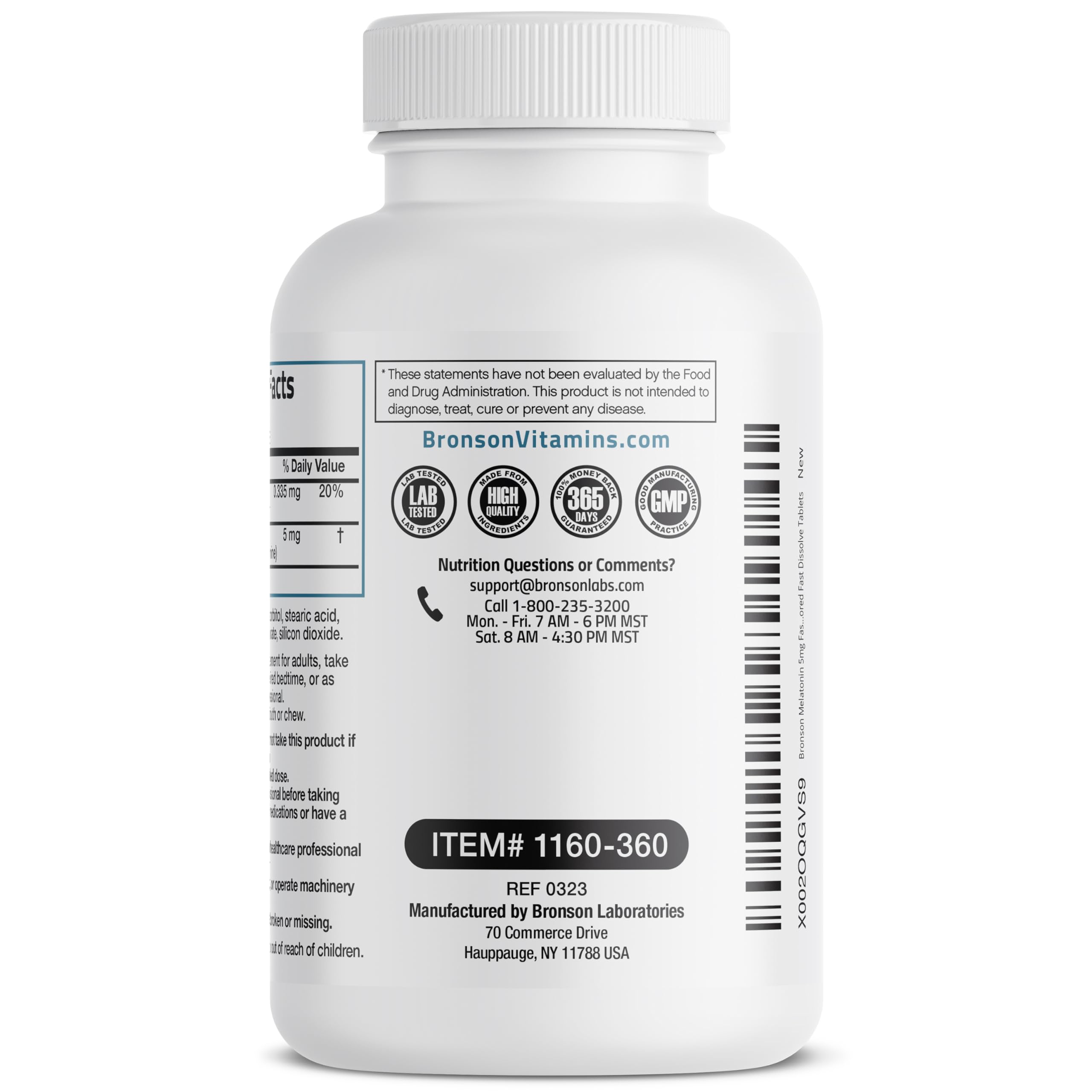 Relaxation themed imagery for Bronson Melatonin product