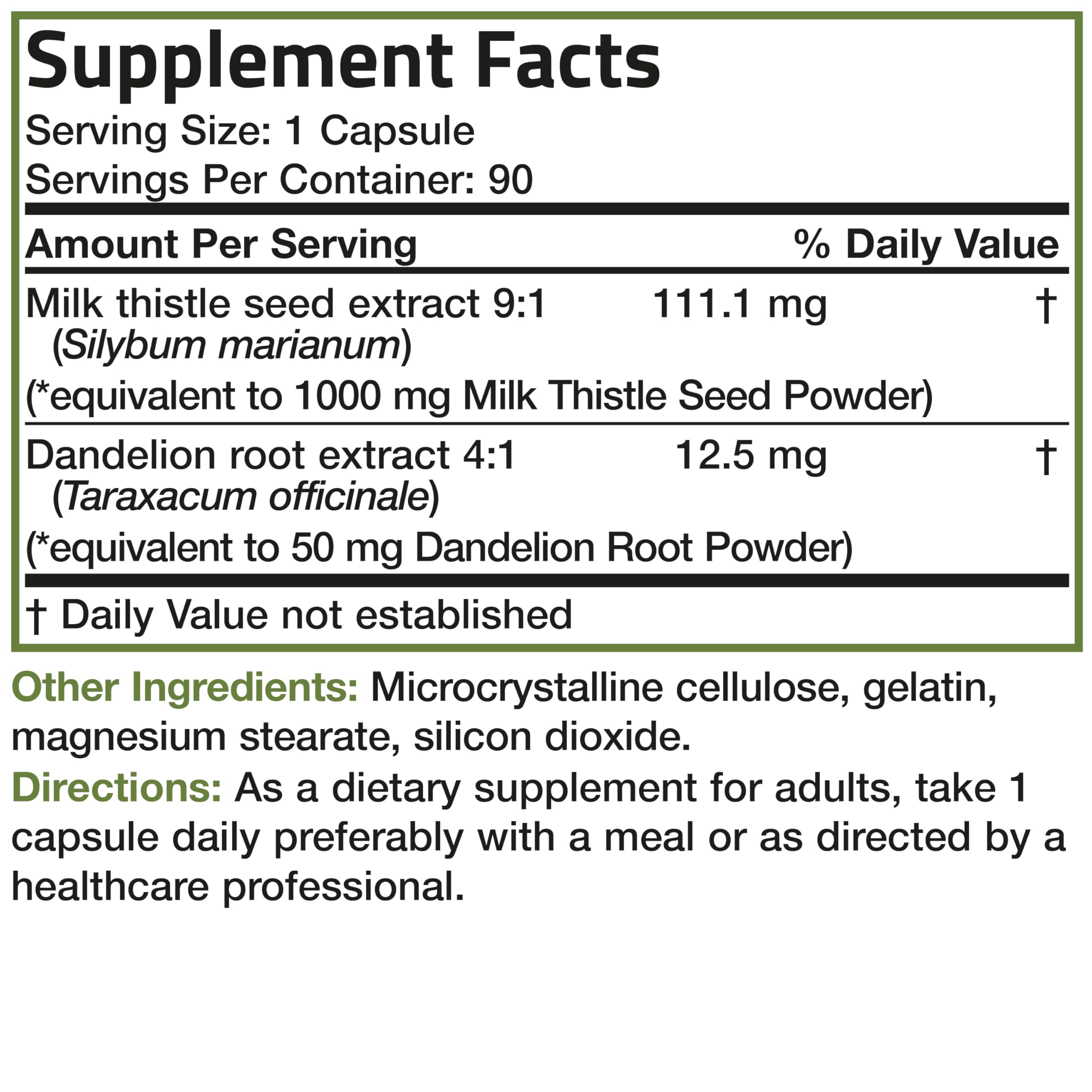 90 capsules count on bottle label