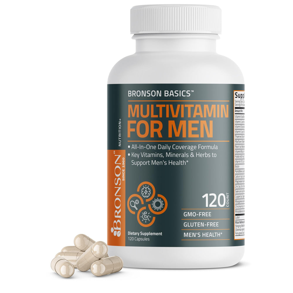 Bronson Multivitamin for Men bottle label