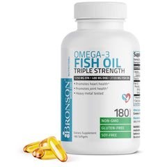 Bronson Omega-3 ingredients list and supplement facts