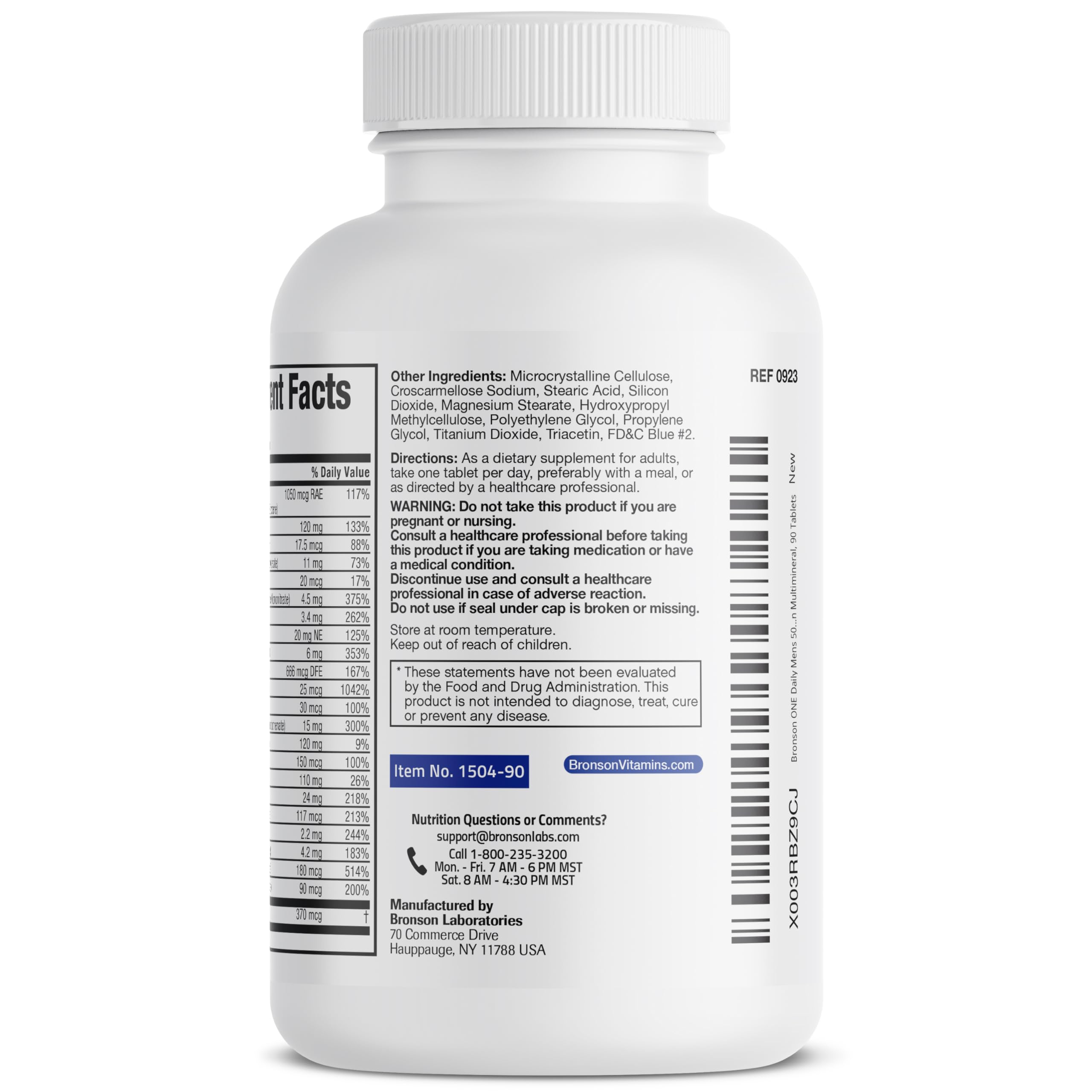 Active adults taking Bronson ONE Daily Men's 50+ Multivitamin