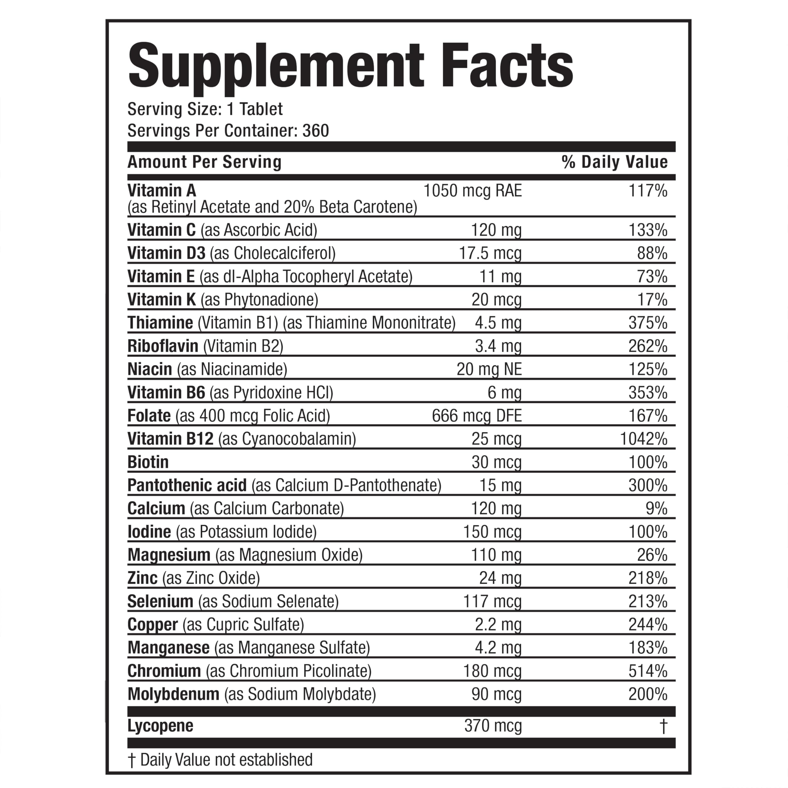 Hero image of Bronson ONE Daily Mens 50+ 360 tablets