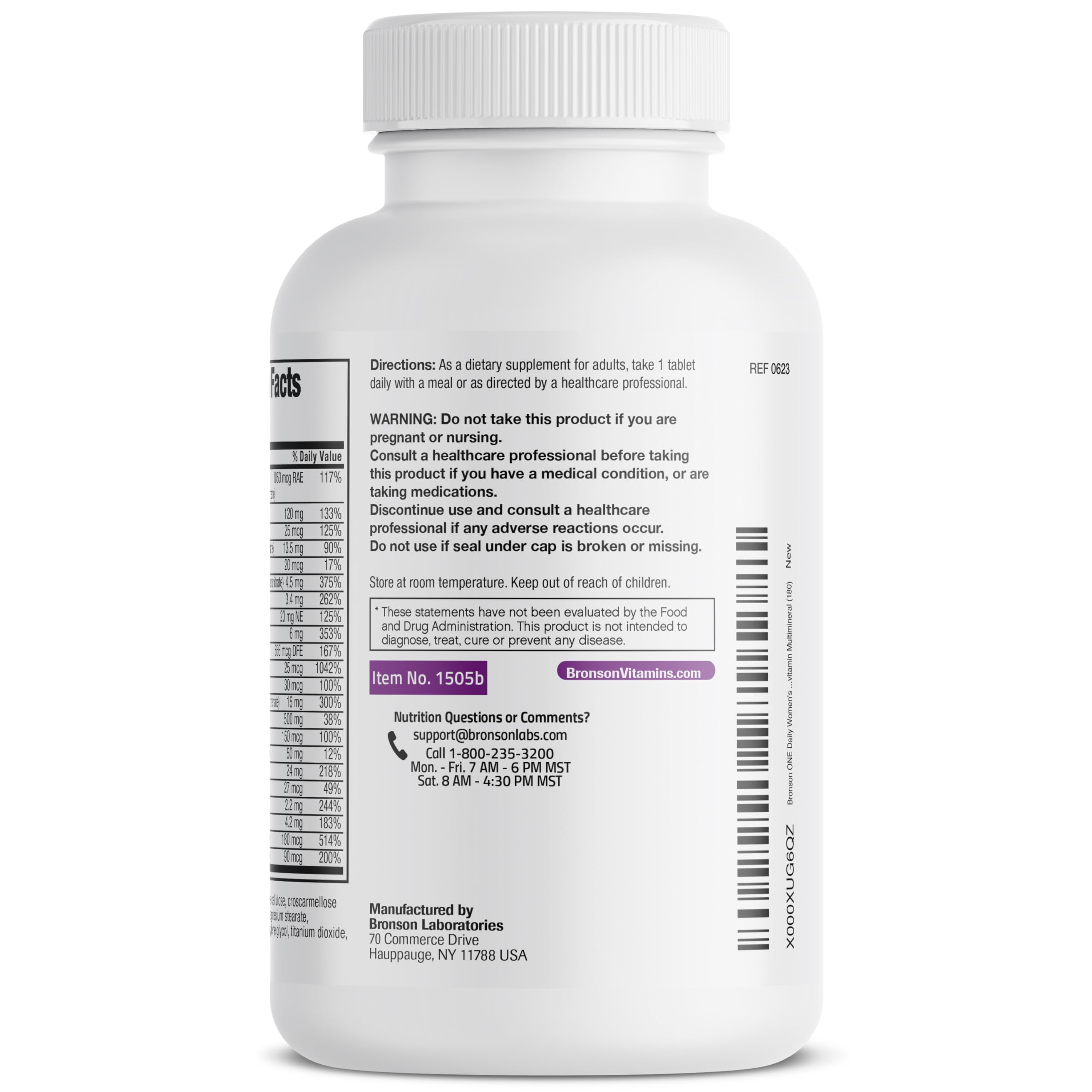 Daily use by a woman taking Bronson ONE 50+ Multivitamin