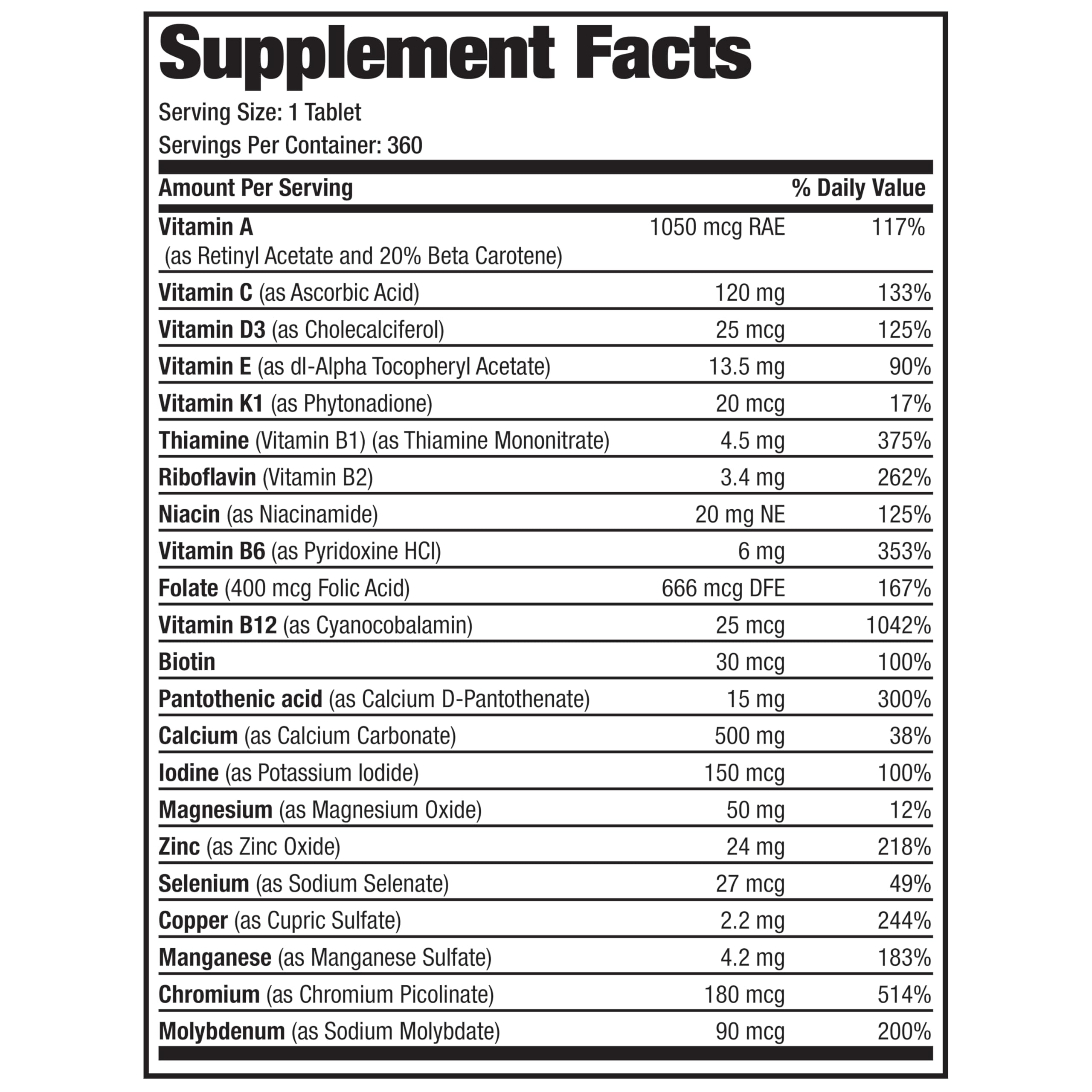 Packaging close-up of Bronson ONE Daily Women’s 50+