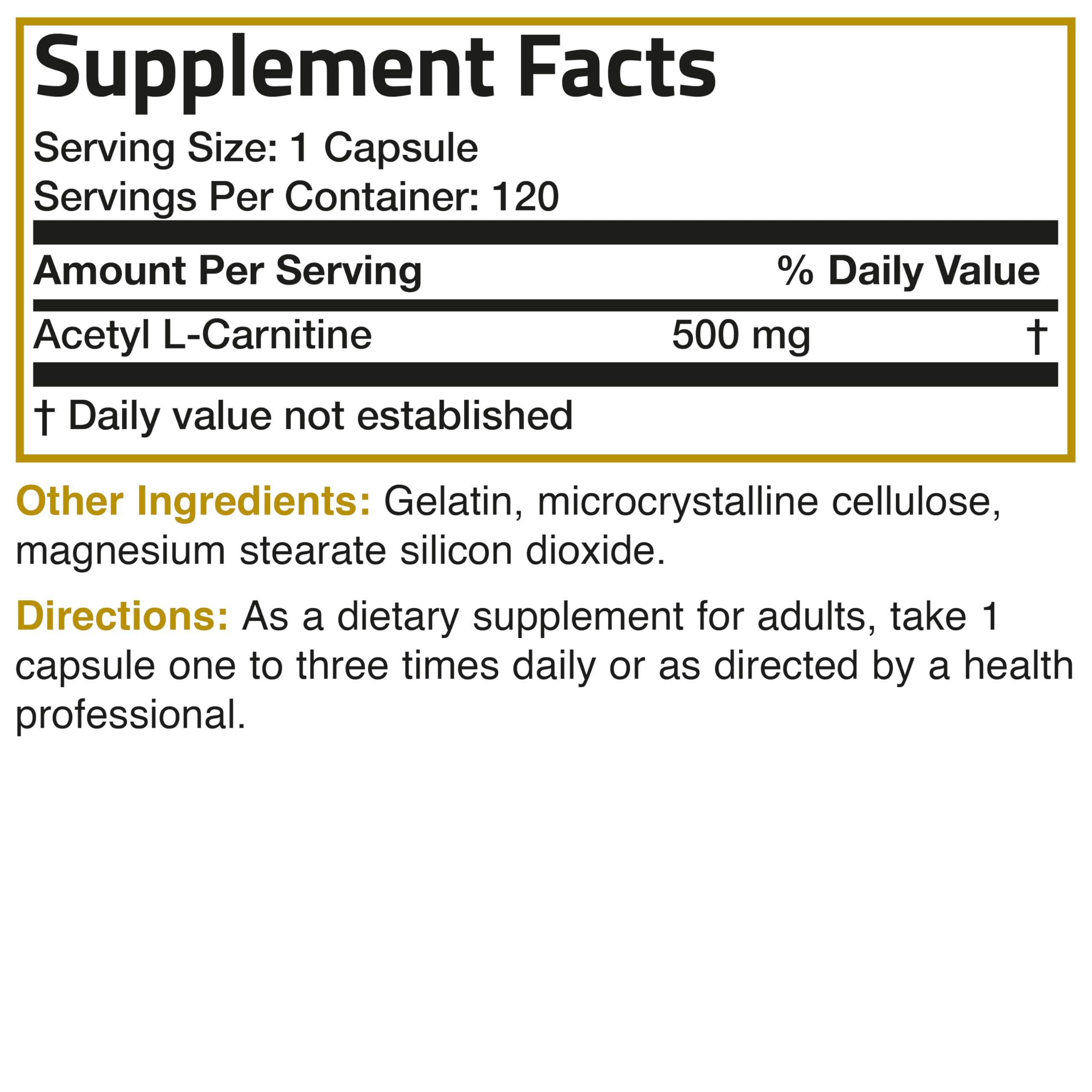 Back packaging and lifestyle image for Bronson Acetyl L-Carnitine