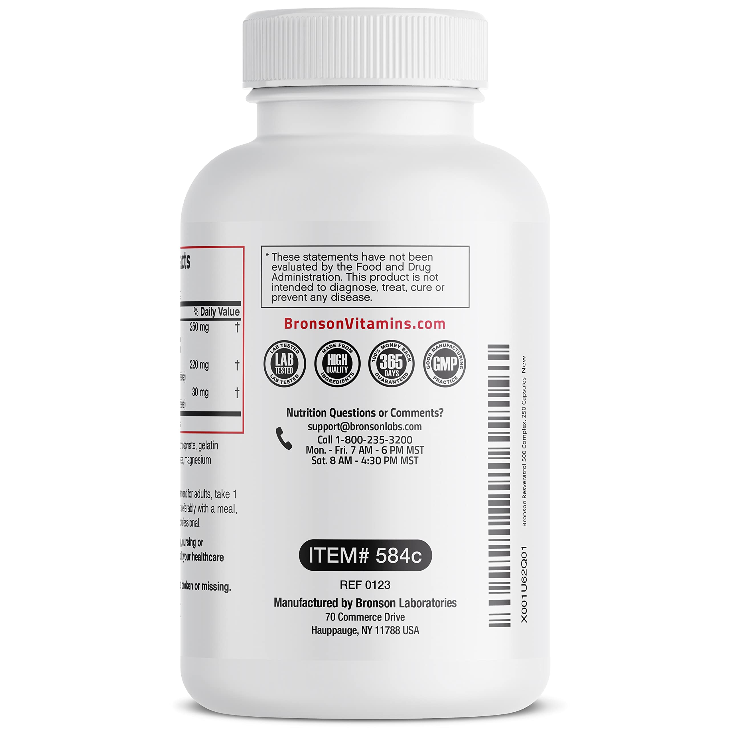 Bronson cGMP-certified New York manufacturing facility