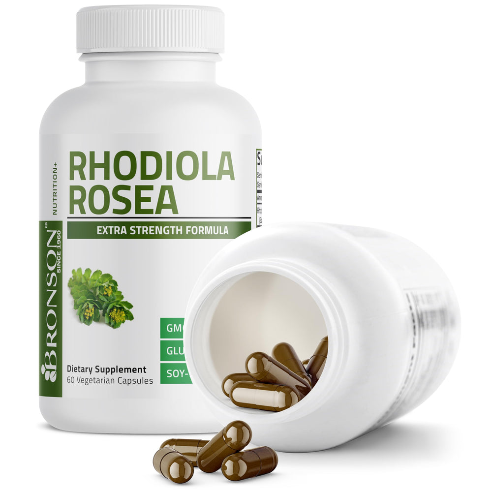 Bronson Rhodiola Rosea label and packaging