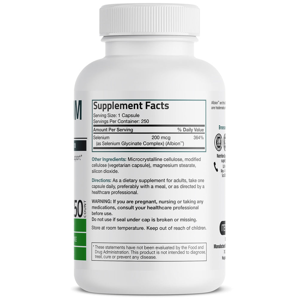 Albion chelated selenium minerals close-up