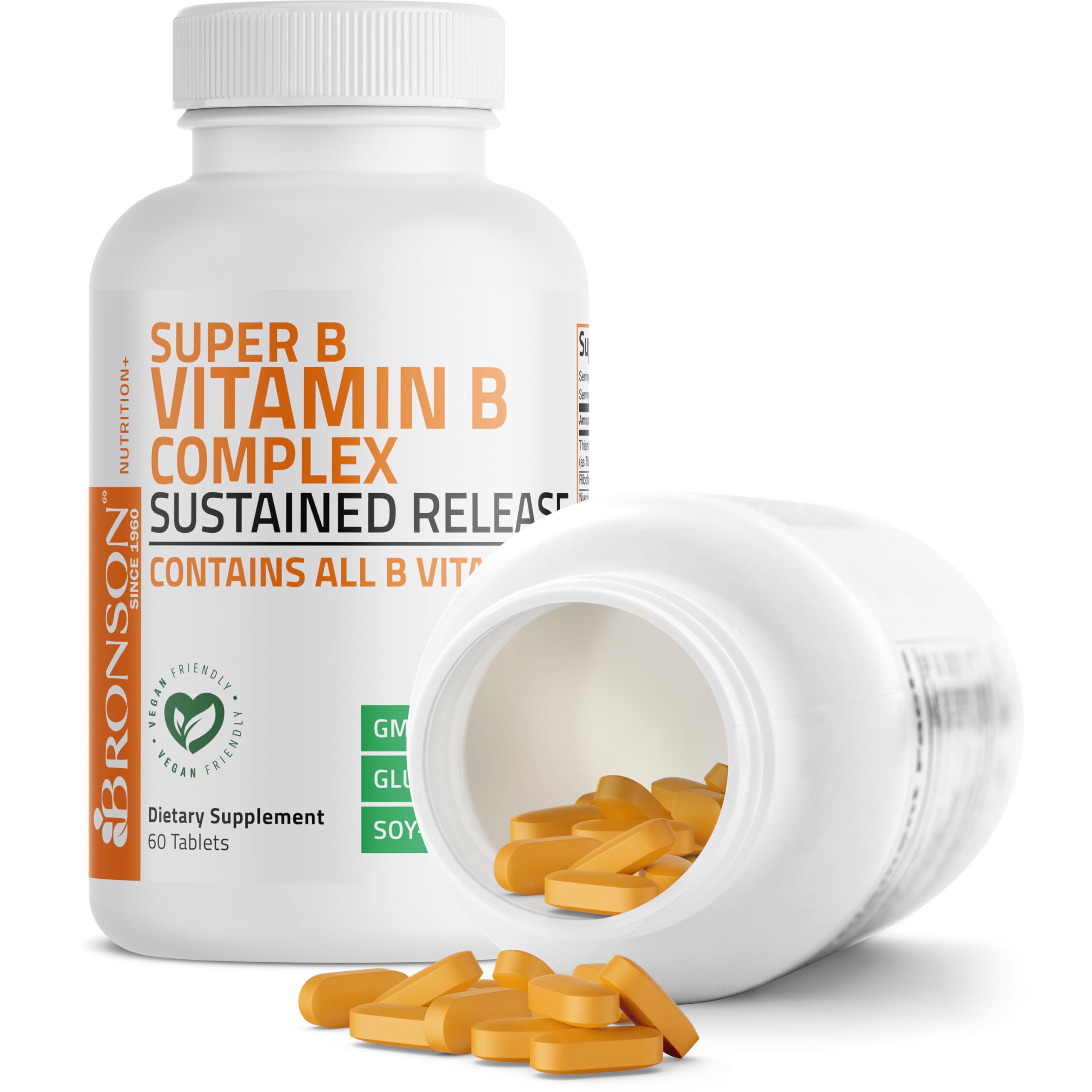 Graphic illustrating sustained release of B vitamins for energy support
